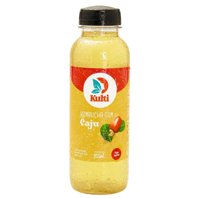 Bebida Kulti Kombucha 355ml Caju
