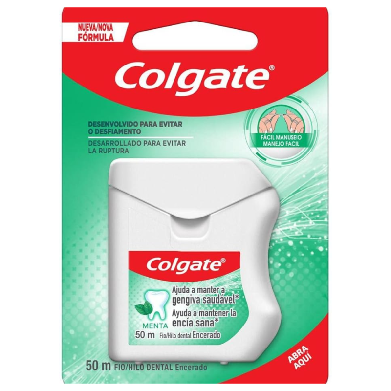 Fio Dental Colgate 50mts Nylon Menta