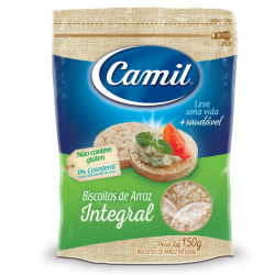 Biscoito de Arroz Integral Camil 90g Tra