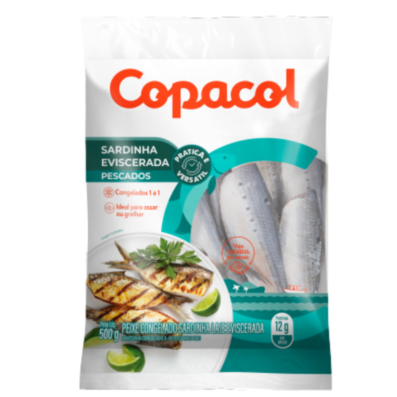 Sardinha laje copacol 500g eviscerada