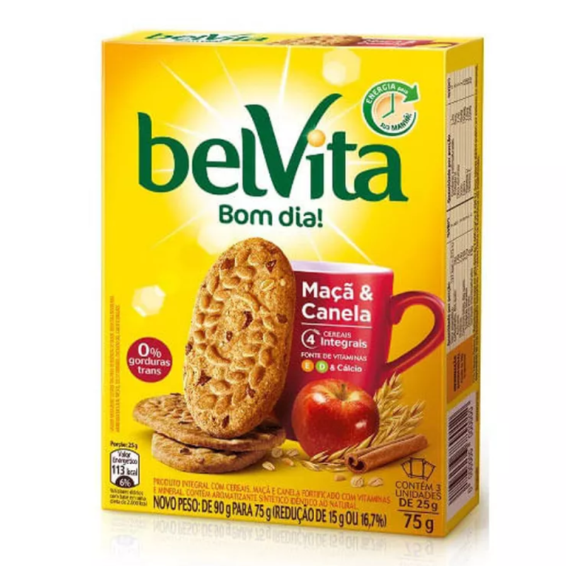 Biscoito Belvita 75g Maçã e Canela