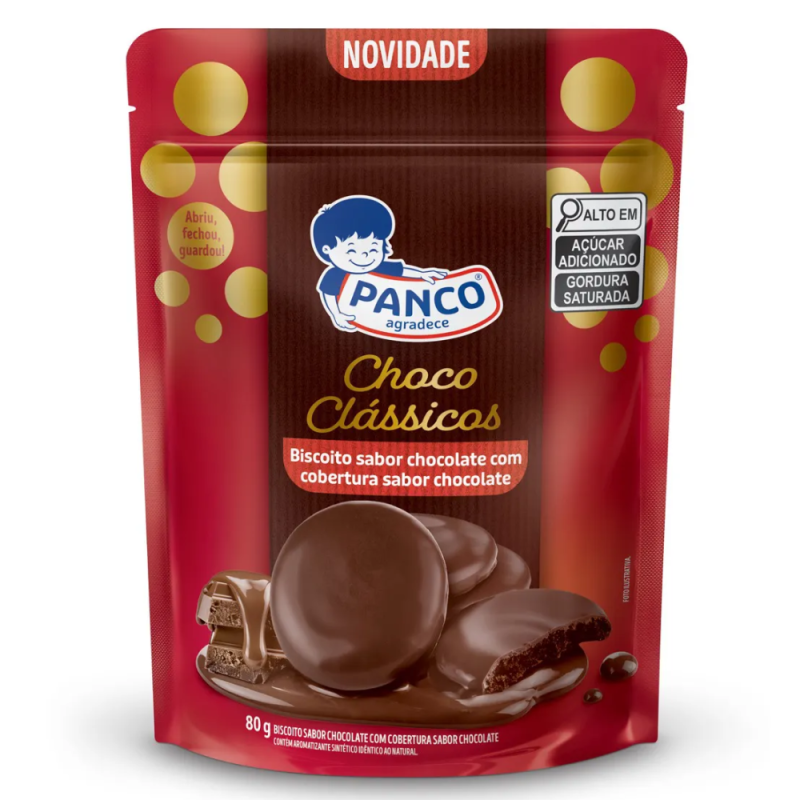 Bisc Panco Coberto 80g Chocolate
