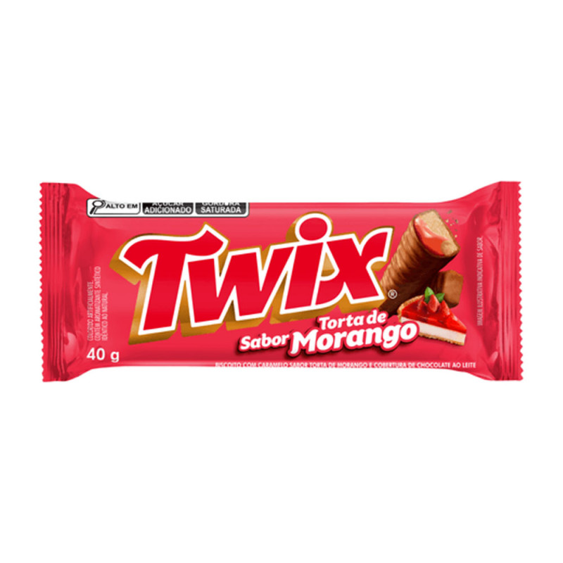 Chocolate Twix 40gr Torta Morango