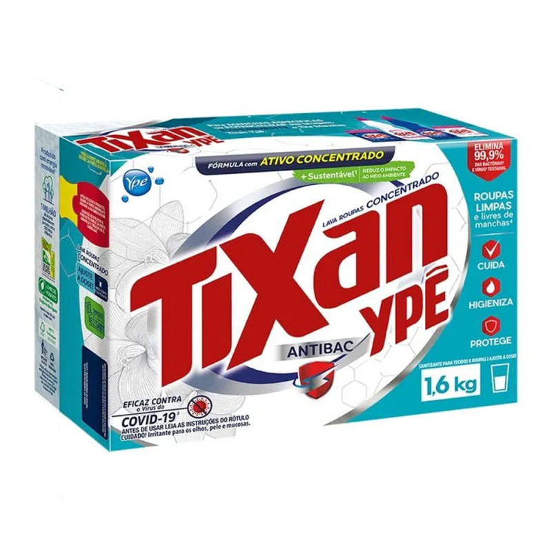 Lava Roupas Pó Tixan Ype Cx 1,6KG Antiba