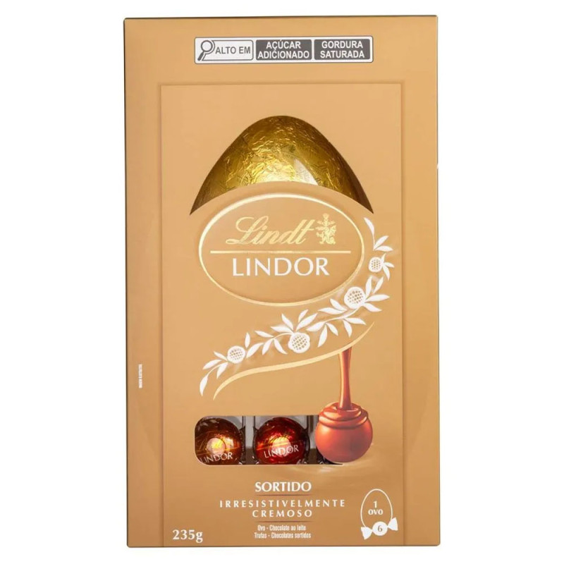 Ovo Chocolate Lindt Lindor 137gr Sortido