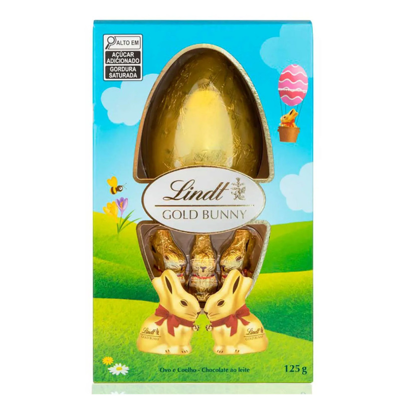 Ovo Chocolate Lindt Gold Bunny 125gr Ao 