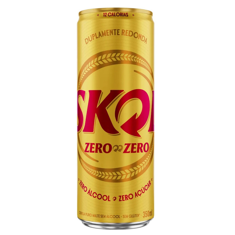 Cerveja Lata 350ml Skol Zero Zero