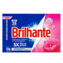 Lava Roupas Pó Brilhante 1,6 kg Caixa Cu