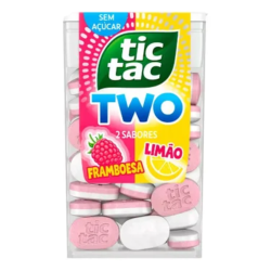 Pastilha Tic Tac Two 38,5g Framboesa/Lim