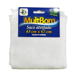 Saco alvejado Multbom 43x67