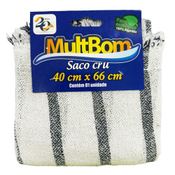 Saco Alvejado Multbom 40x66 Cru