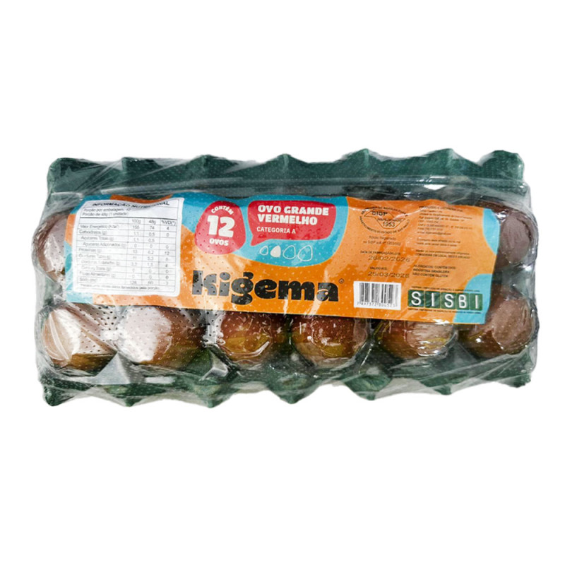Ovos Vermelhos Pvc 1 Duzia Ki-Gema Grand