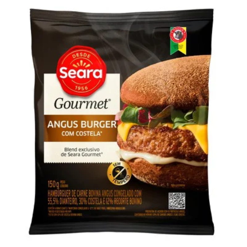 Hambúrguer Seara Bovino Gourmet 150g Cos