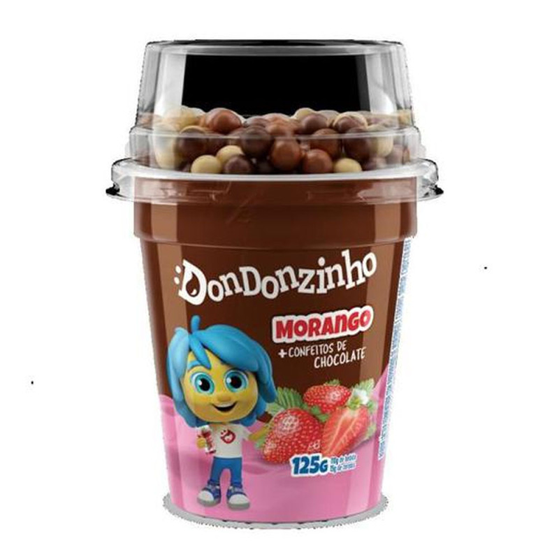 Bebida Lac Dondonzinho 125g Morango c/Ch