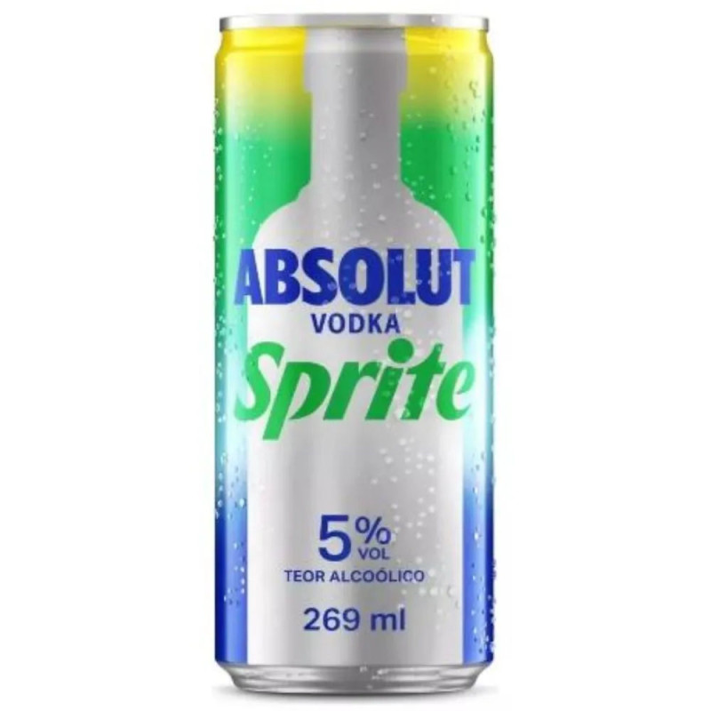 Bebida Mista Absolut Vodka LA 269ml Spri