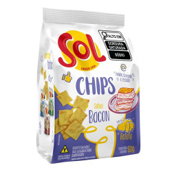 Biscoito Sol Chips 60gr Bacon