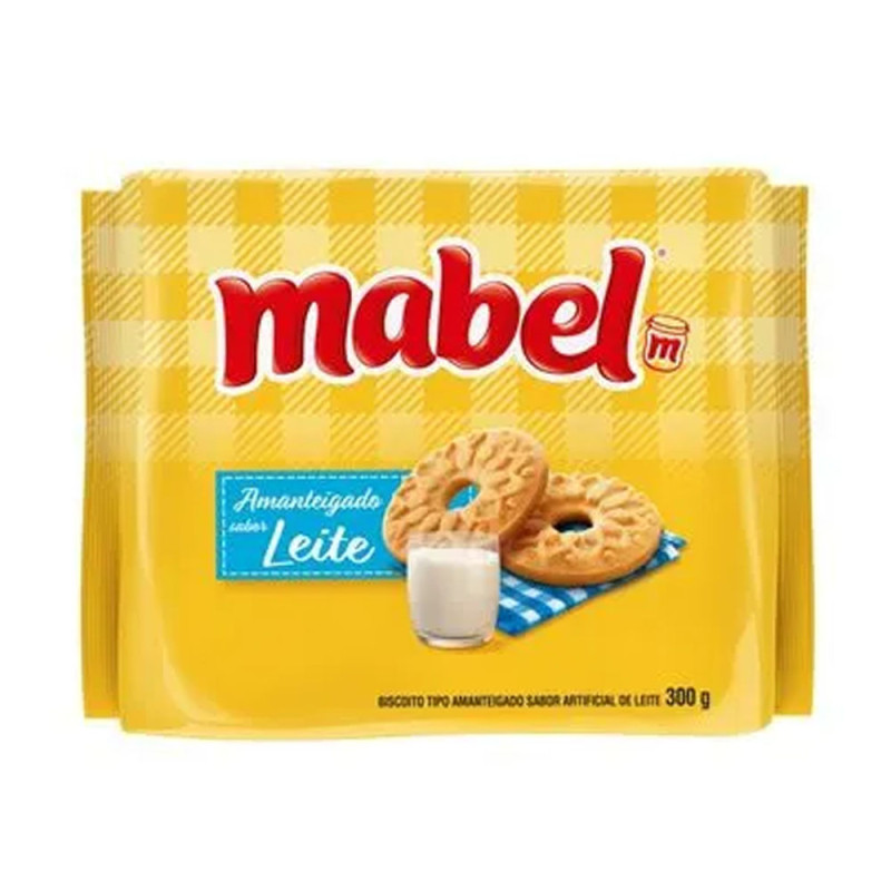 Biscoito Amanteigado Mabel 300g Leite