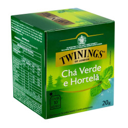 Cha Twinings Verde 20GR Hortela