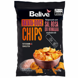 Chips Believe Batata Doce 50gr Com Sal R