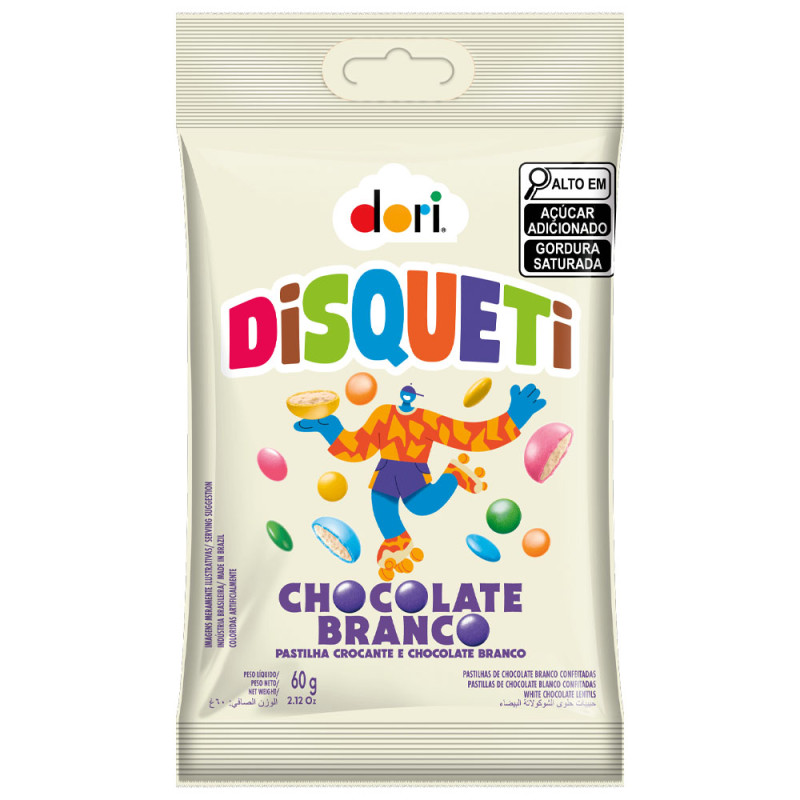 Chocolate Disqueti Dori 60Gr Branco