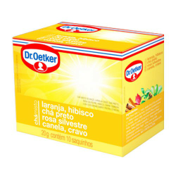 Chá Dr. Oetker Misto 20gr Laranja Hibisc