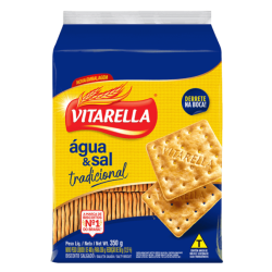 Biscoito Vitarella 350gr Àgua e Sal