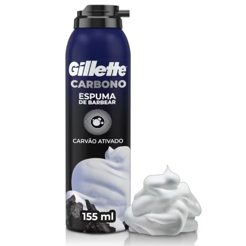 Espuma de Barbear Gillette 150gr Carbono