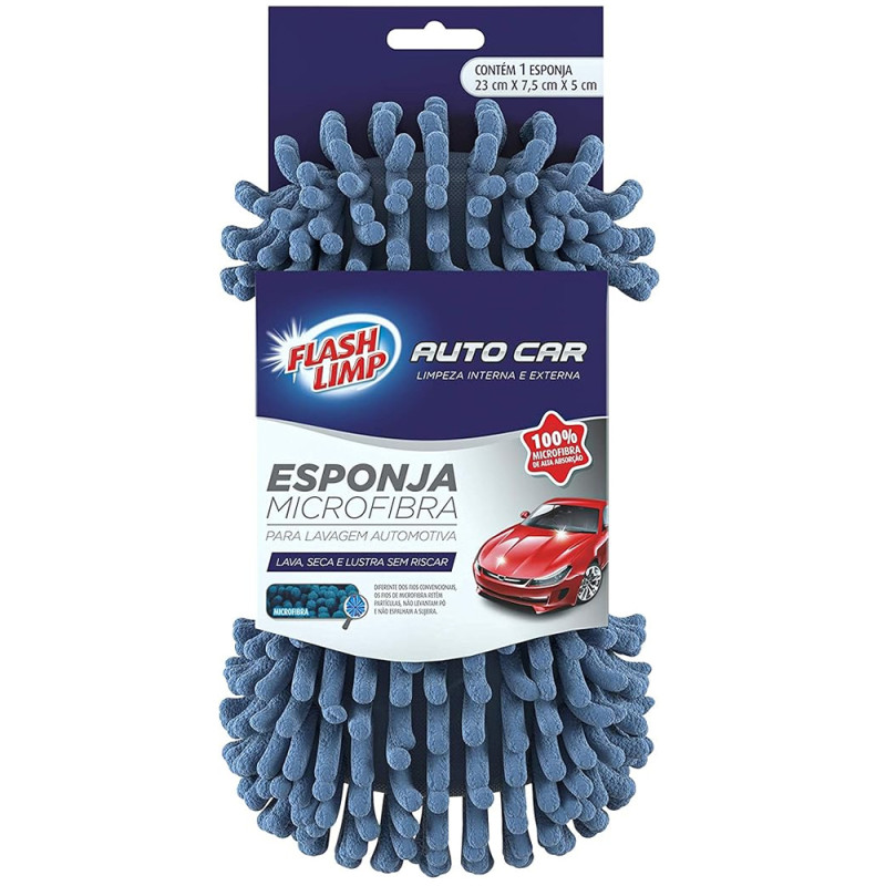 Esponja Flash Limp Microfibra Auto Car 