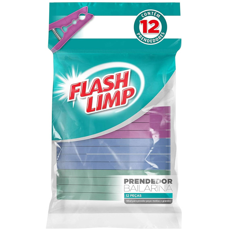 Prendedor Bailarina Flash Limp Com 12 Un