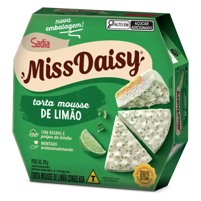 Torta Miss Daisy 470gr Mousse Limão