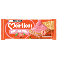 Biscoito Wafer Marilan 70gr Morango