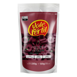 Azeitona Vale Fertil Preta em Fatias Sac