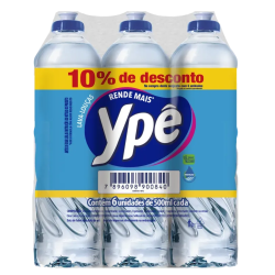 Detergente Ype Kit com 6un 500ml 10% Des