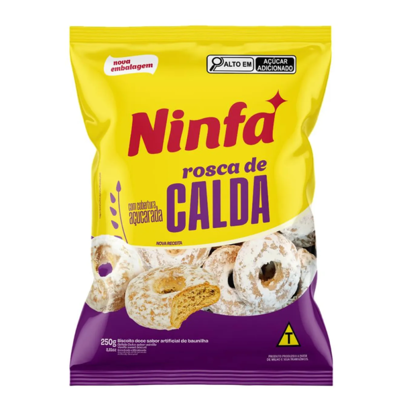 Biscoito Ninfa Coberto 300gr Calda