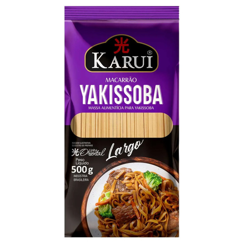 Macarrão Yakissoba Karui 500gr Largo