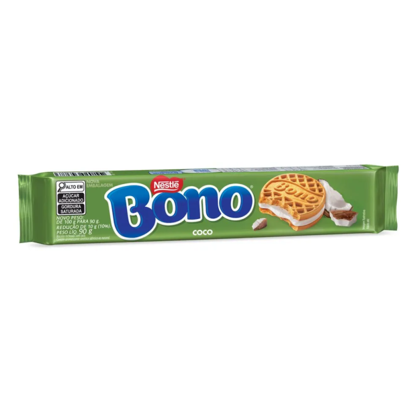 Biscoito Recheado Nestlé 90g Bono Coco