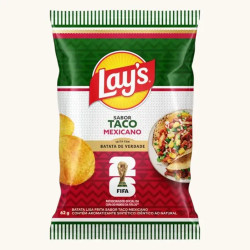 Batata Lays 62gr Copa Taco Mexicano