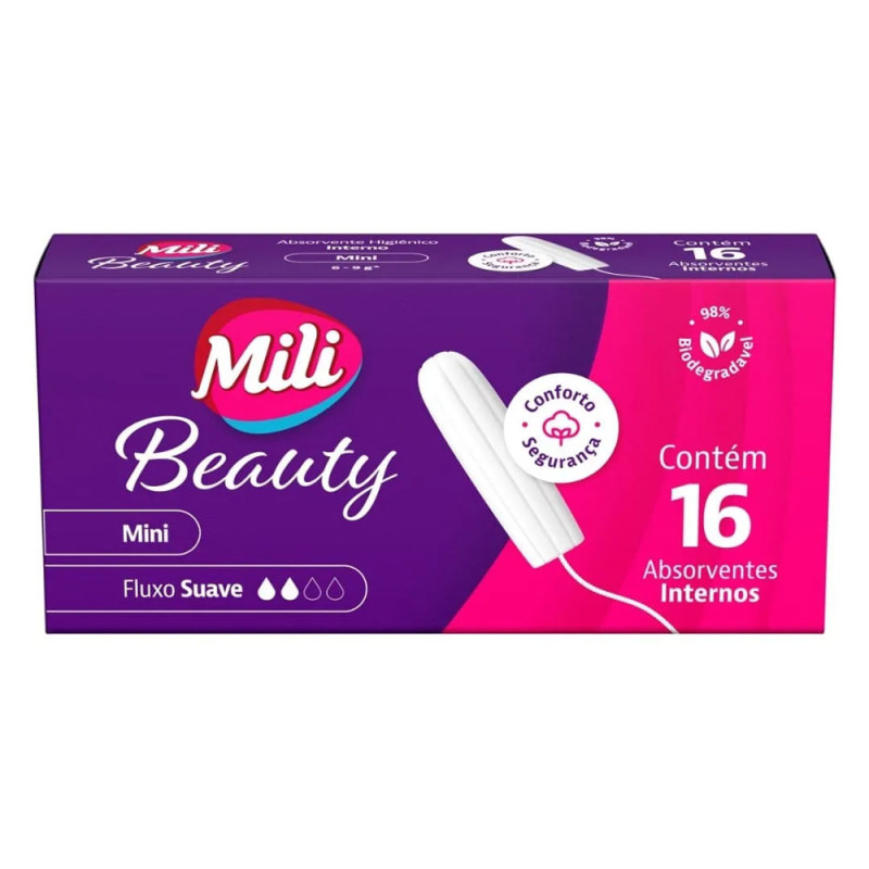 Absorvente Intimo Mili Beauty Com 16 Min