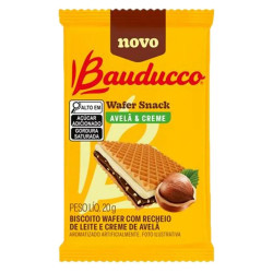 Biscoito Wafer Bauducco Snack Avelã e Cr