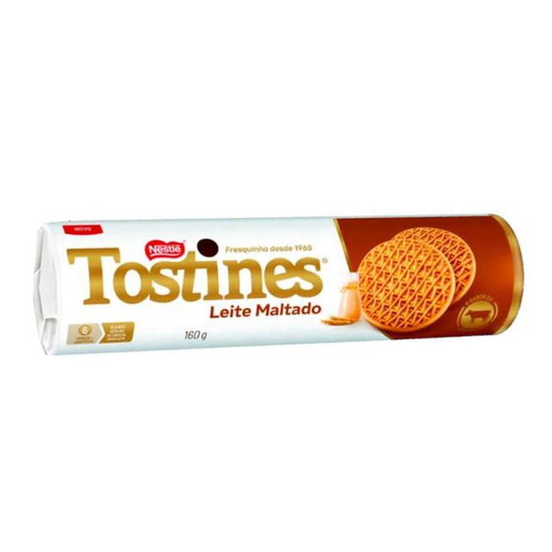 Biscoito Tostines 160GR Leite Maltado