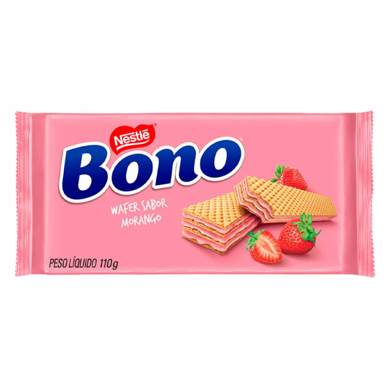 Biscoito Wafer Nestle 110gr Bono Morango