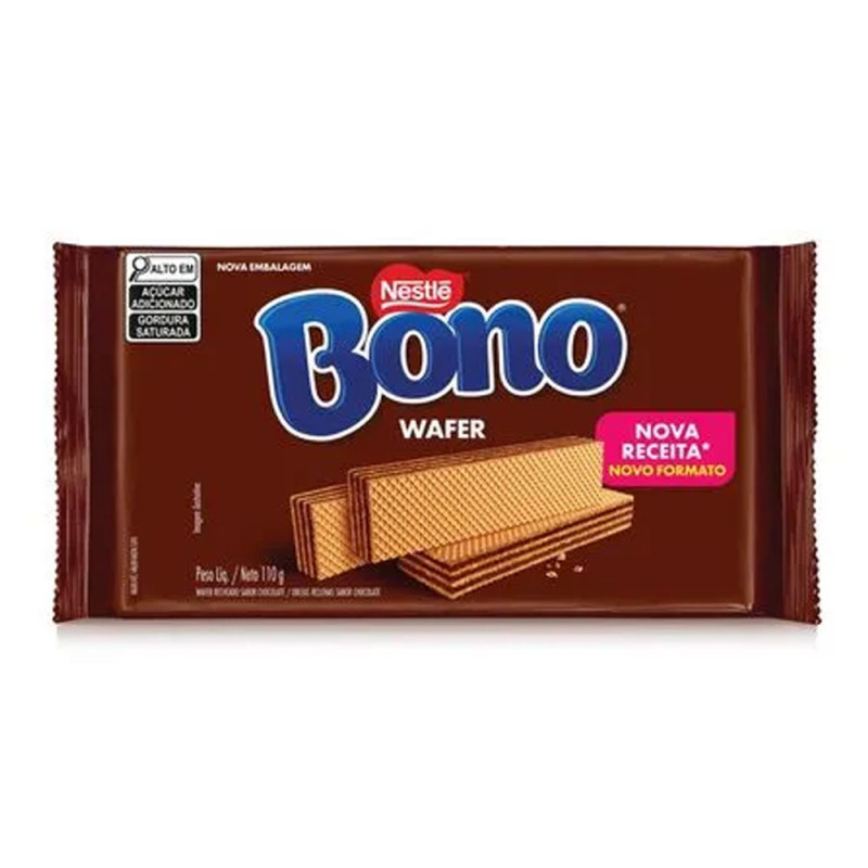 Biscoito Wafer Bono Nestlé Chocolate 110