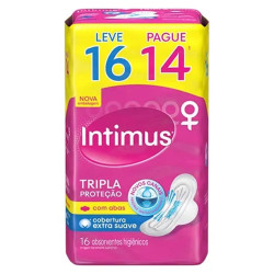 Absorvente Intimus Lv16 Pg 14 Com Abas S