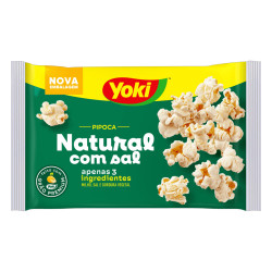 Pipoca Microondas Yoki PopCorn 100gr Sal