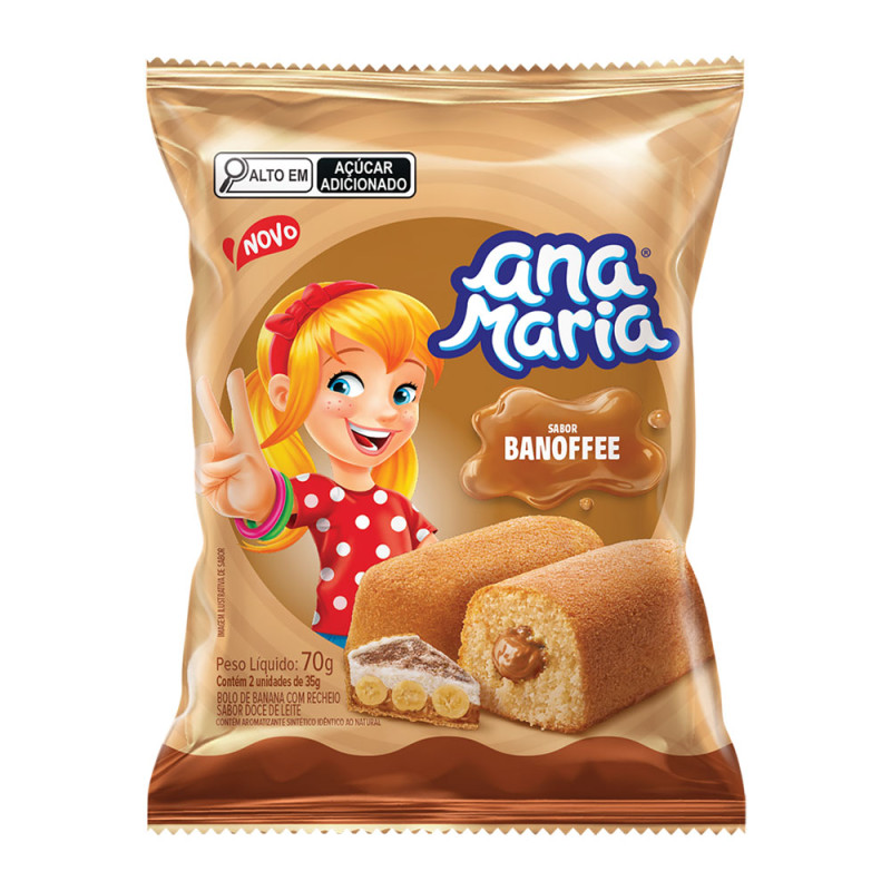 Bolinho Ana Maria 70gr Banoffee
