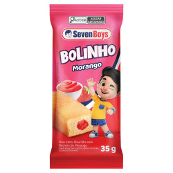 Bolinho Seven Boys 35gr Baunilha/Morango