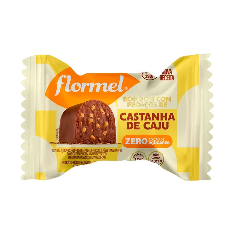 Bombom Flormel Zero 12gr Castanha De Caj
