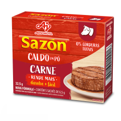 Caldo em Pó Carne Sazón Lev com Menos Só