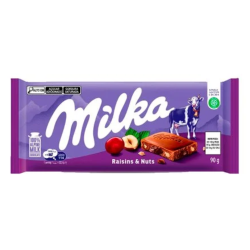 Chocolate Milka 90g Raisin nut