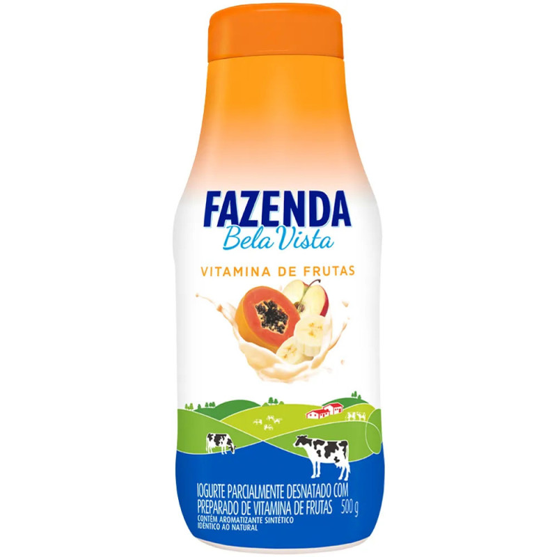Iogurte Fazenda 500gr Vitamina Frutas